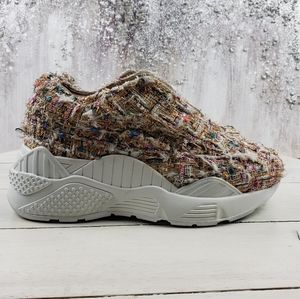 447pte Jeffrey Campbell Intel Tweed HDMI platform sneakers 7.5 women's slip on